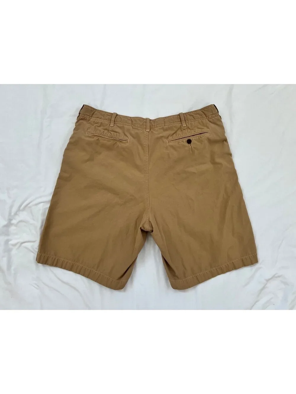 J. Crew men’s size 38W tan flat front chino shorts